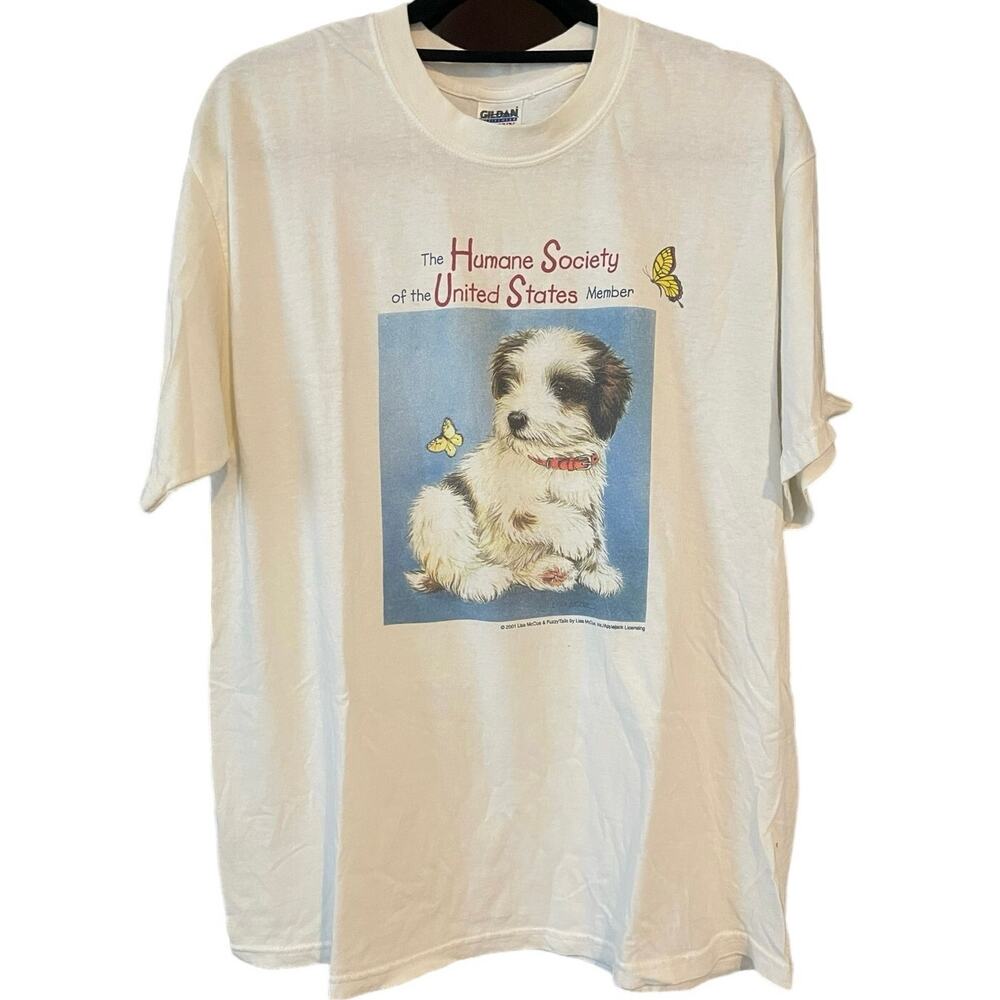 Vintage Y2K Humane Society of the United States 2001 Shirt Adult Large